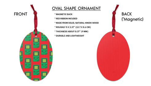 80s-90s Gaming Handheld Christmas Ornament (Magnetic)
